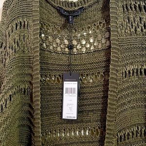 BCBG MAXAZRIA Long Cardigan, Size: L